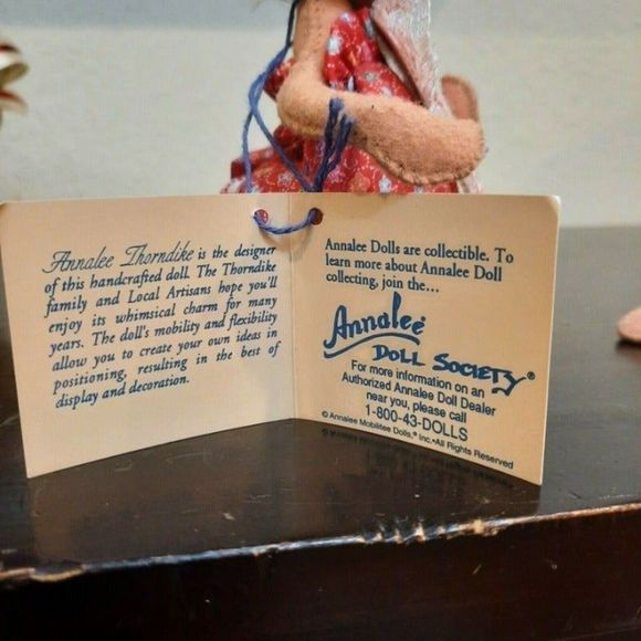 Vtg Annalee Mobilitee Dolls- Sweetheart Mouse Couple - 1998  Valentines Day Mice - Picture 4 of 10